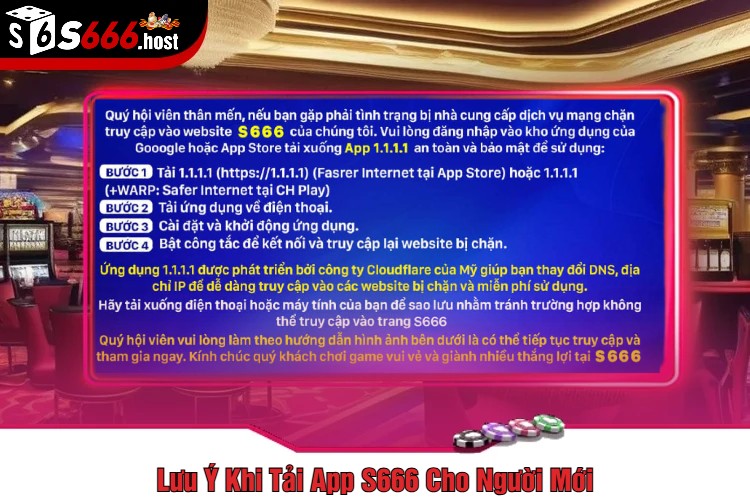 Lưu Ý Khi Tải App S666 Cho Người Mới